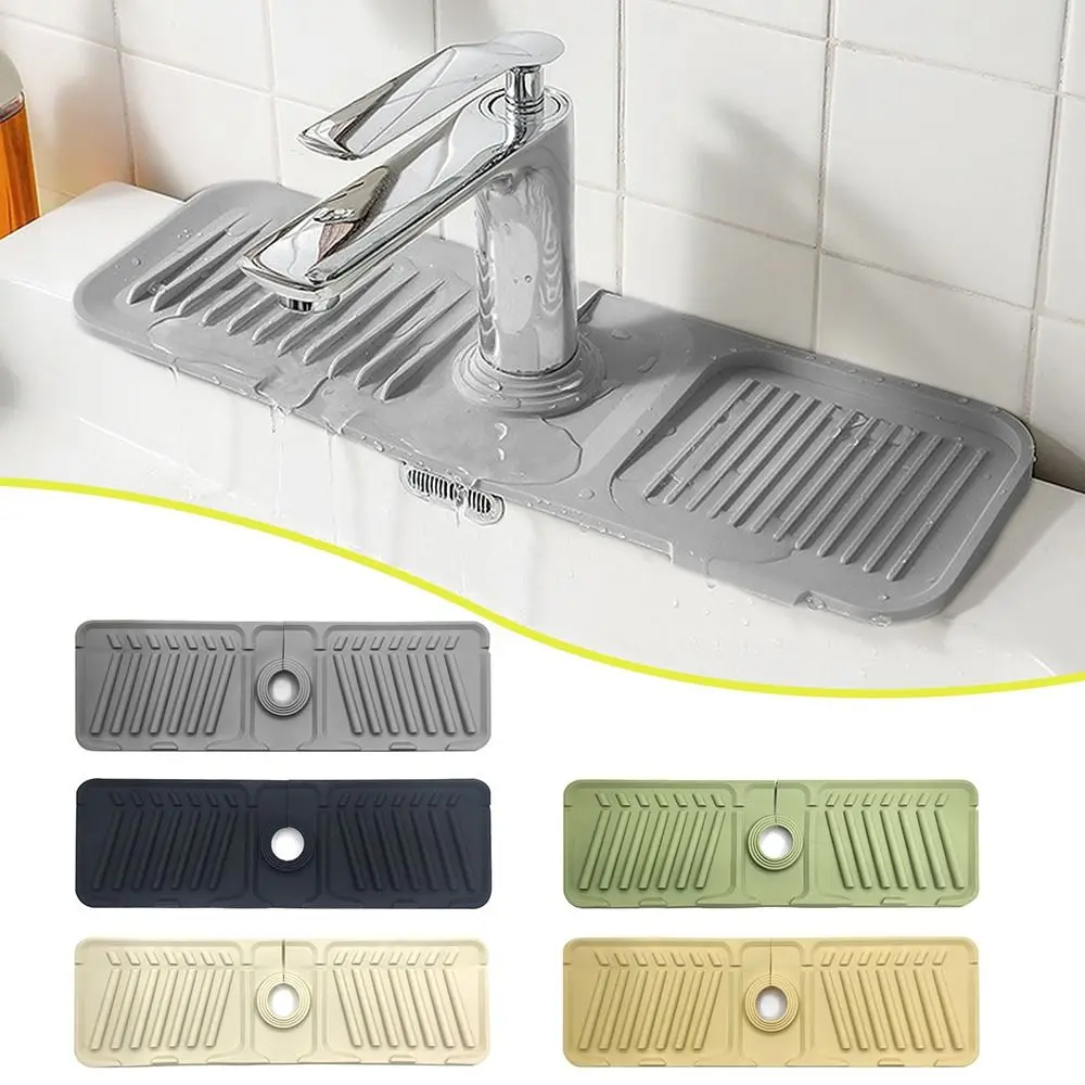 Silicone Anti Slip Faucet Drain Pad For Kitchen Bathroom