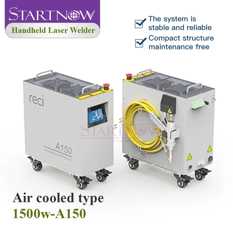 Startnow Reci 1500W Aircooled Handheld Laser Welding Machine with Touch Screen support Laser Spot Welding and Continuous Welding 5