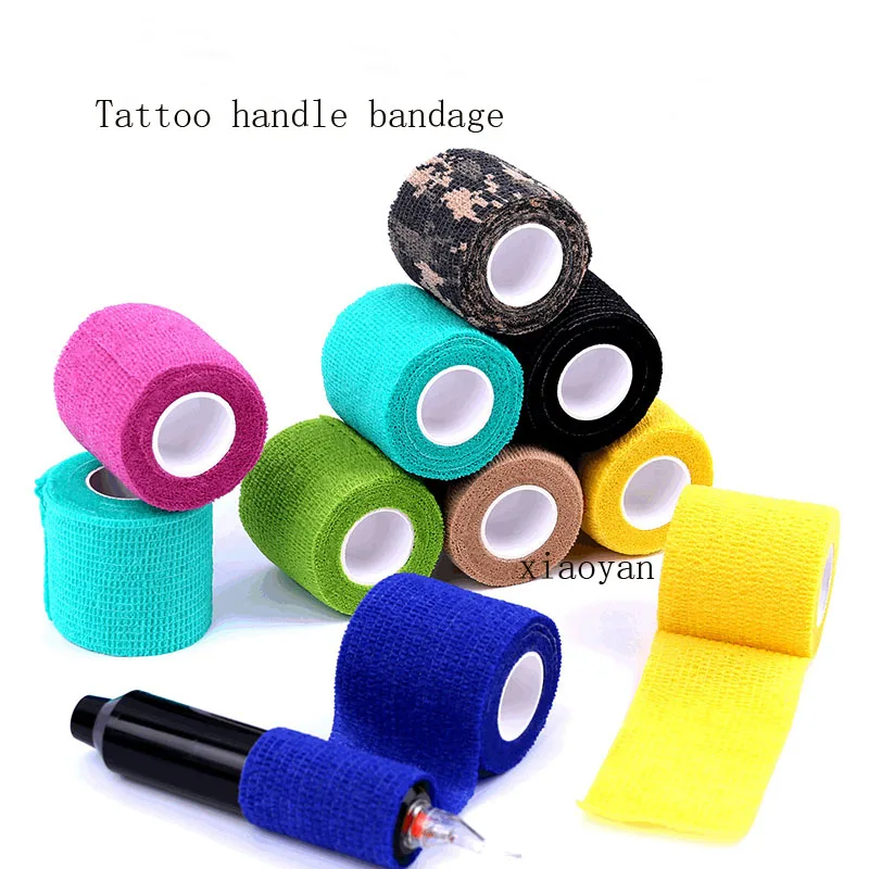 

Tattoo handle bandage Disposable self-adhesive elastic bandage AIDS camouflage multi-color optional