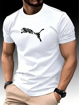 Men's Luxury Leopard Print T-shirt 1