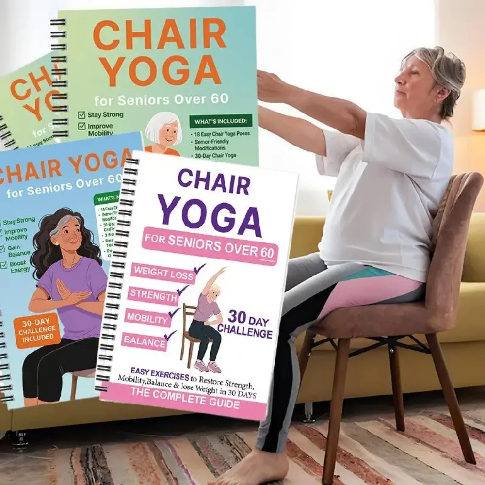 New products elderly chair weight loss yoga books A variety of general sports books elderly sports yoga books - 2