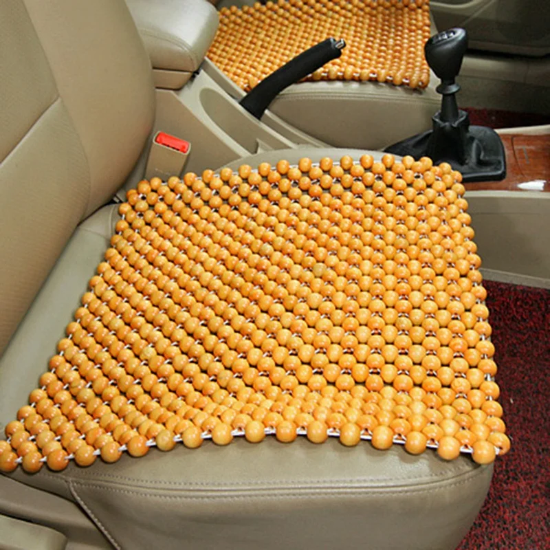 Wooden Beaded Car Driver Seat Cushion Car Seat Massager - China