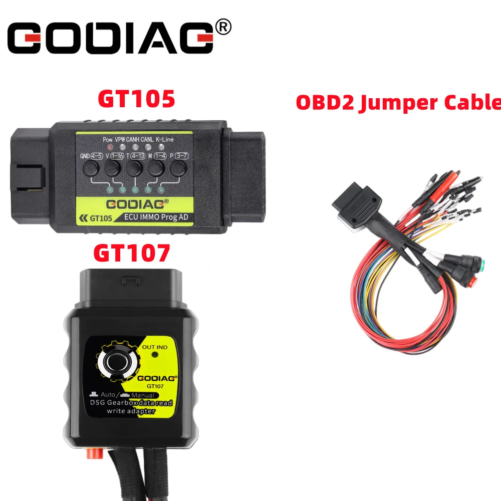 Godiag GT107 기어 박스 어댑터, PCMFlash 튜너 KESS DQ250/..