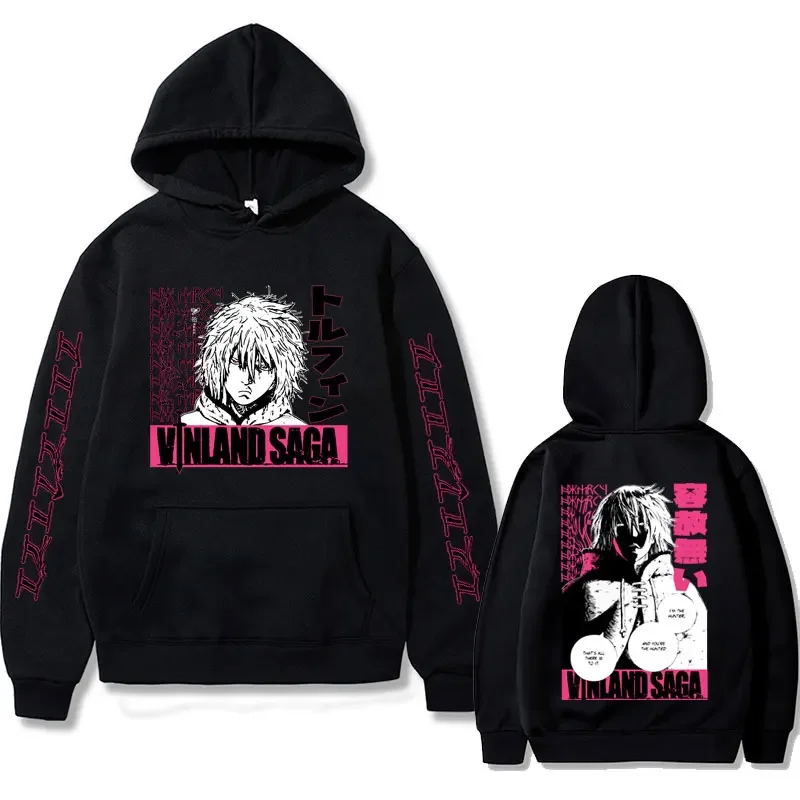 

Anime Vinland Saga Thorfinn Karlsefni Art Graphic Hoodie Men Women Manga Oversized Aesthetic Sweatshirt Men's Fashion Streetwear