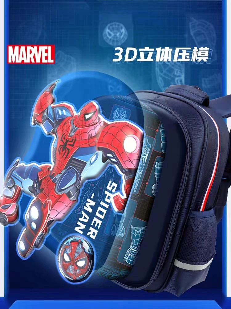 Disney New School Bags For Boys Primary Student Shoulder Orthopedic Backpack Spider Man Captain America Large Capacity Mochila