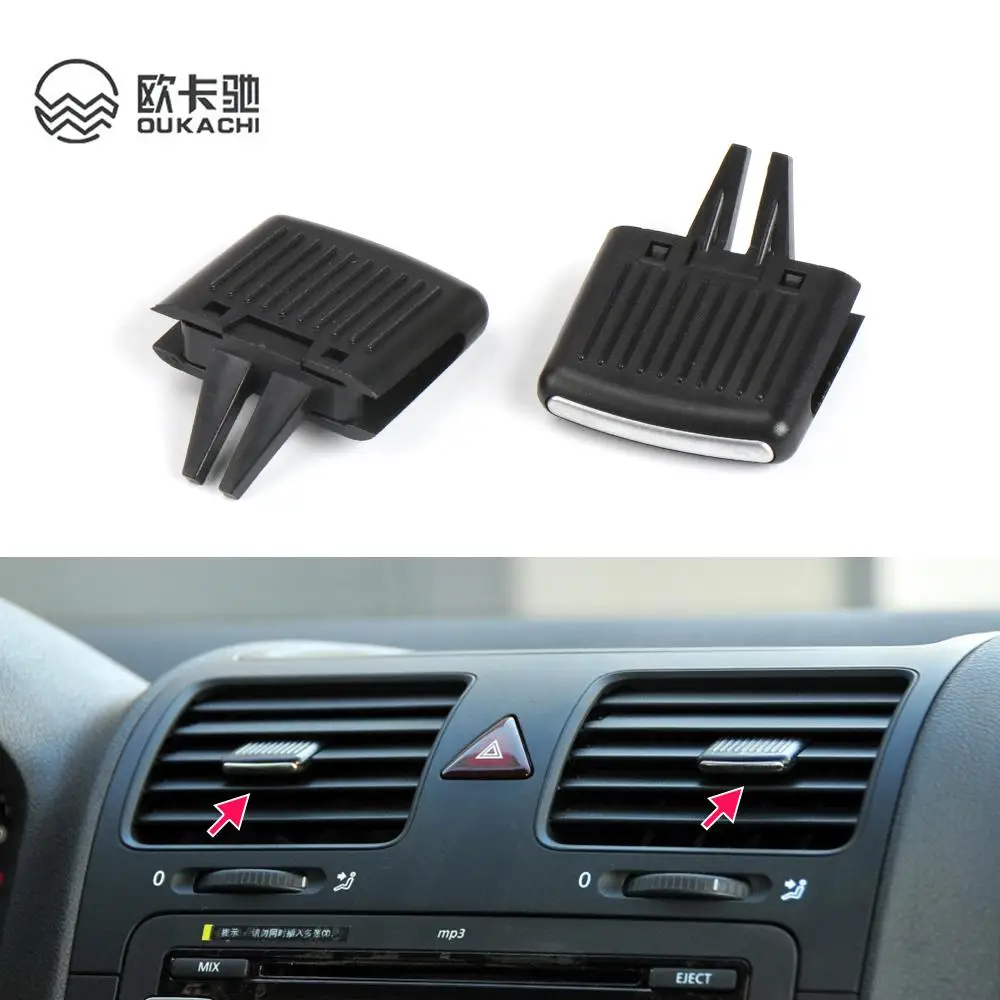 

Car Front Air Conditioning A/C Air Vent Outlet Tab Air Conditioning Leaf Adjust Clip Repair Kit for VW Sagitar Car Styling