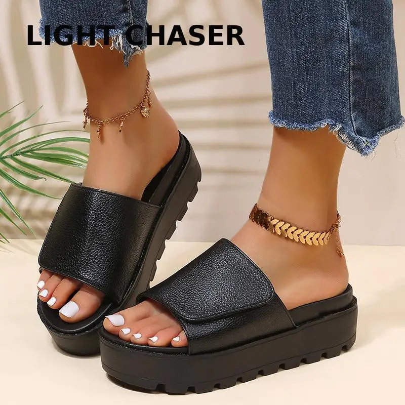 

Summer Flip Flops Women Sandals Newest Wedges Women Flip Flops Fashion High Heels Thick Crust Muffin Sandal Lady Beach Slippers