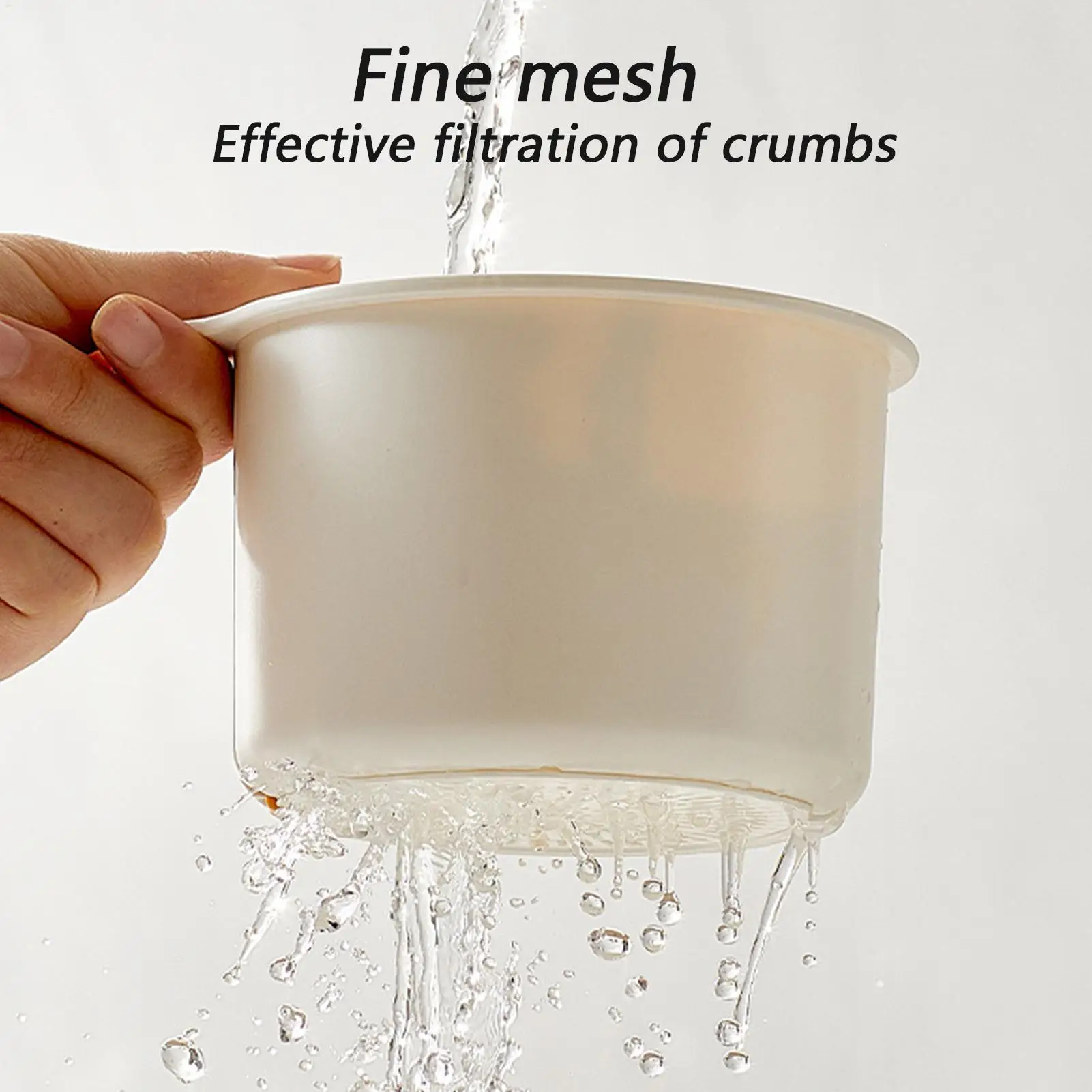 Sink Drain Basket Hangable Tap Strainer Mesh Design Waste Filter Fruit Catcher for Restaurant Vegetable Fruit Wash Filter Tools