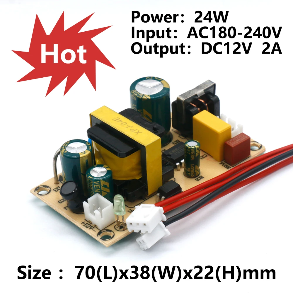 12V 2A 24W  180-240V