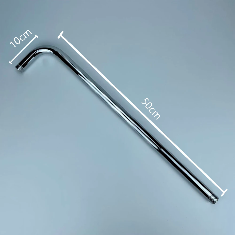 Braccio Estensione Doccia A Soffitto In Acciaio Inossidabile – Design Quadrato Con Nascondi Tubi, Per Soffione A Pioggia E Hotel