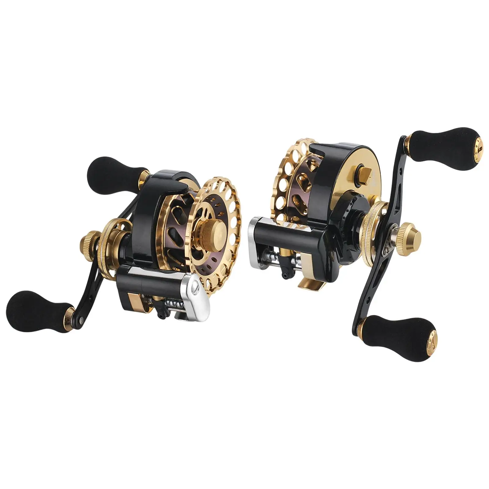 

Metal Baitcasting Reel 2.6:1 10+ Bearings Accessories Baitcaster Fishing Reel Freshwater Saltwater ,Sea/Ice Fishing