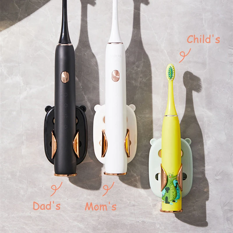 Gravity Sensor Electric Toothbrush Holder Wall Mounted Toothbrush Organizer Stand Drain Rack Bathroom Storage Shelf Accessories toothbrush holder bathroom storage rack