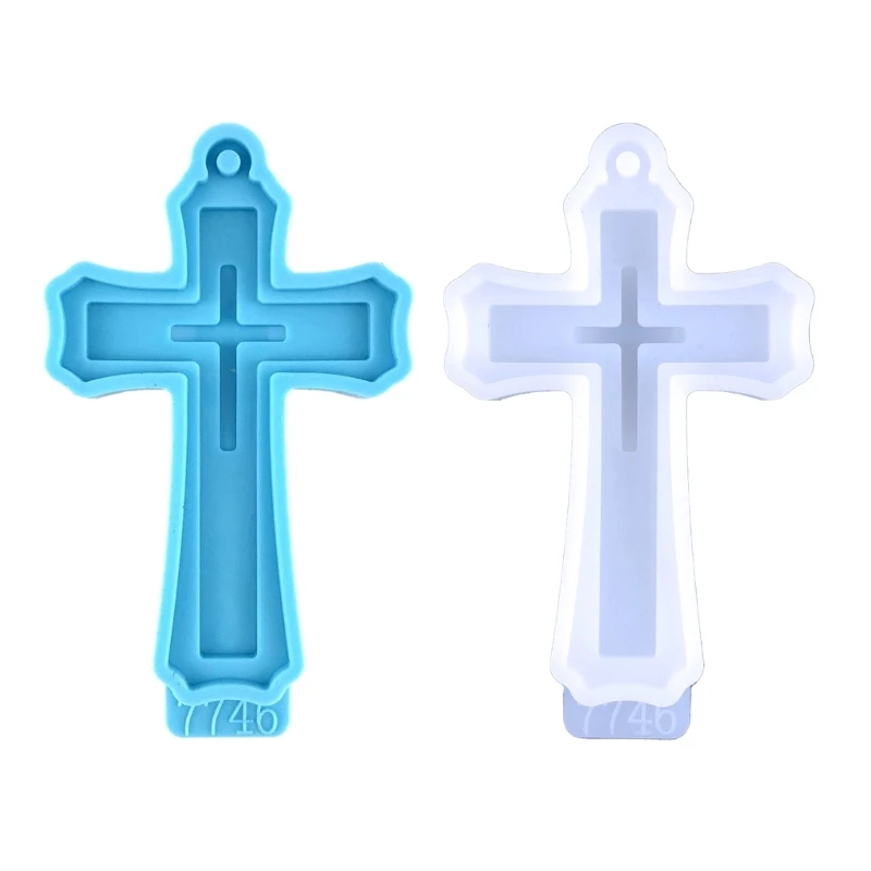 

Resin Mold,Crucifix Silicone Mold Epoxy Resin Mold for DIY Casting Keychain Necklace Pendant Jewelry Making