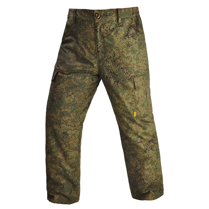 Red flame heat reflection cotton pants cp camouflage piled thickened thermal tactical pants, outdoor cold protection