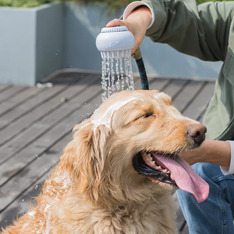 Pet Bath Shower Head Grooming Tool Dogs Cats Brush Washing Shower Hair