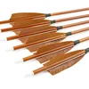 6/12pcs Mixed Carbon Arrows SP500 31.5" Inset Nock 4inch Brown Turkey Feathers ID 6.2mm OD7.8mm for Bow Archery Shooting Hunting 3