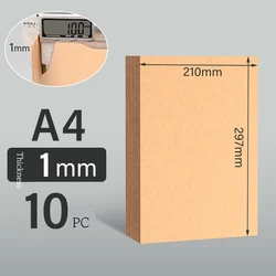 Premium Thicker Kraft Paper for DIY Card Making and Crafting (Kraft A4 1mm 10Pcs)
