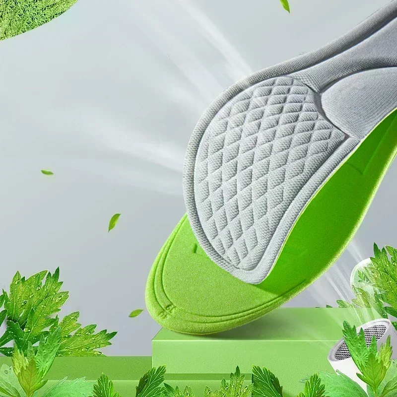 Memory Foam Insoles Breathable Deodorant Sports Insoles for Men Women Soft Comfortable Running Feet Care Cushion Shoe Soles Pads