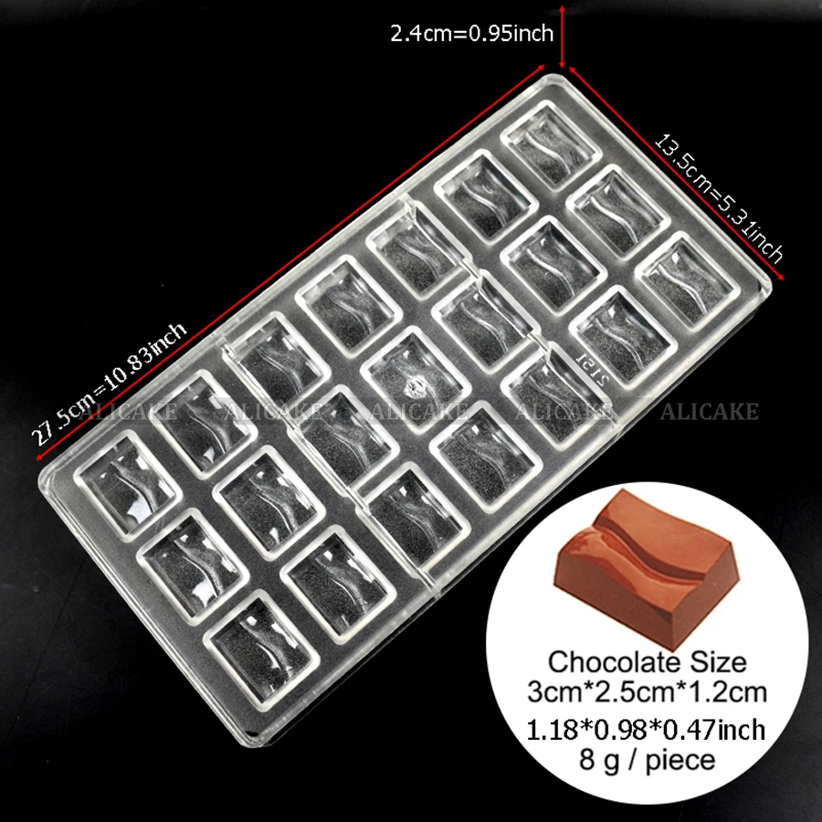 Moule à Chocolat Losange Transparent - Plastique Alimentaire, 27.3x13.5cm Pour Pâtisserie Maison