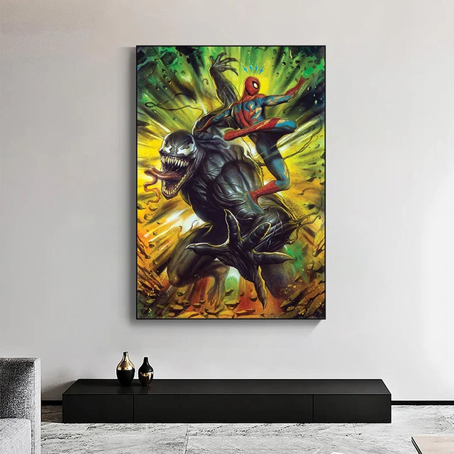 Spider-Man - In Action Tableau sur toile | Décorations murales | Europosters