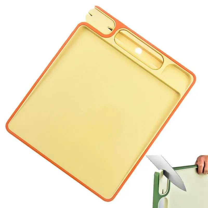 

Многофункциональная Двусторонняя разделочная доска 3 в 1 с теркой для чеснока, кухонный нож, разделочная доска, кухонные аксессуары, инструменты