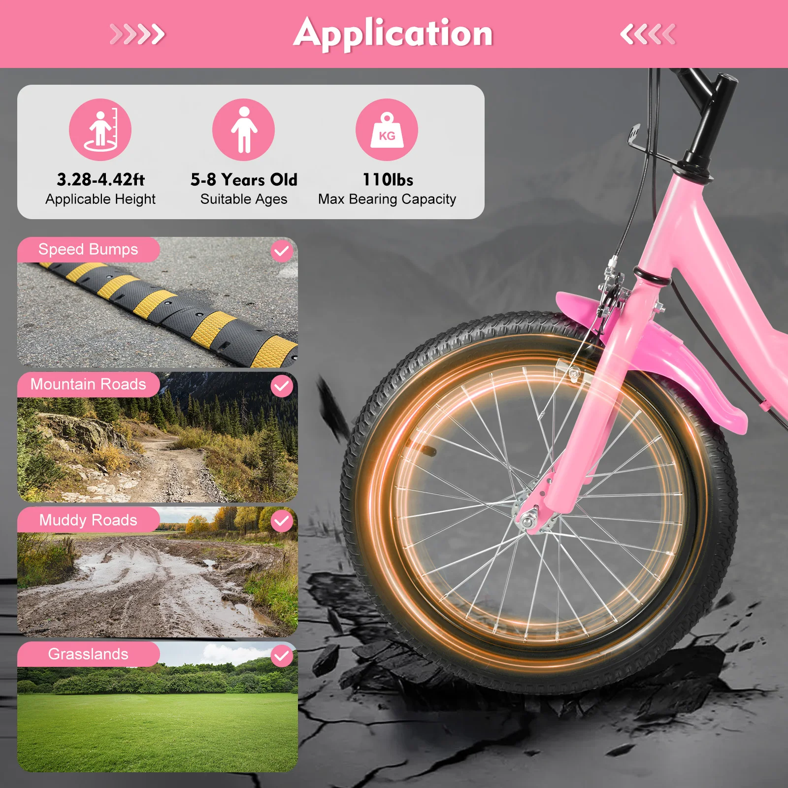 16-tolline laste jalgratas