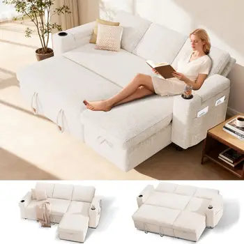L-Shaped Sleeper Sofa 1
