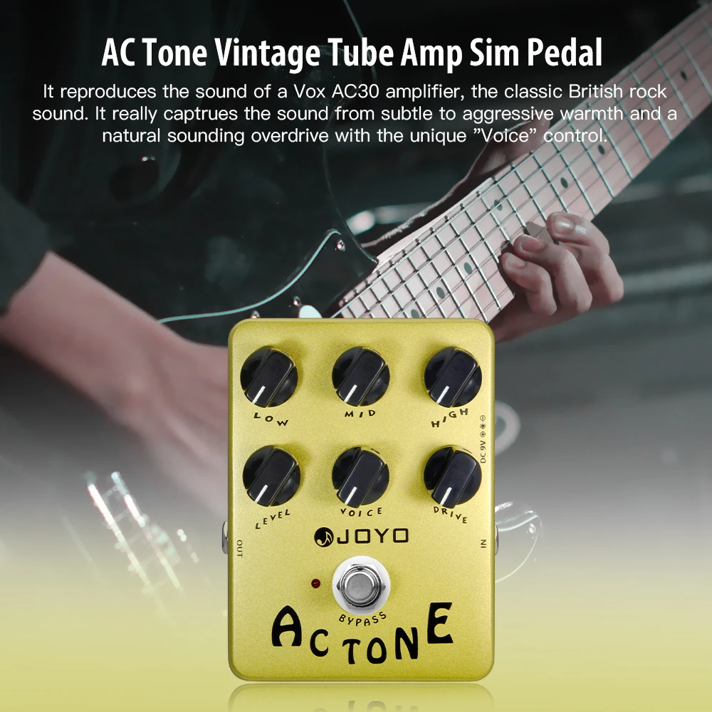 JF-13 AC TONE Overdrive Guitar Pedal Simulate from AC-30 Tube Amplifier Classic