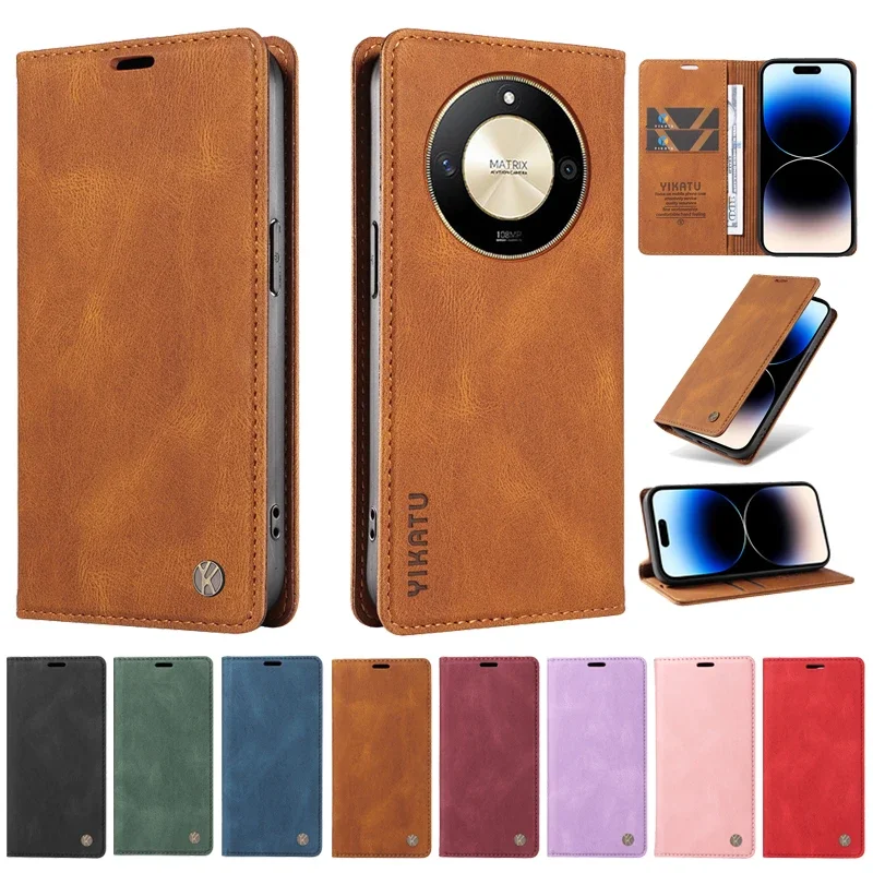 

Luxury Wallet Leather Protect Case For Huawei Honor X9B Magic6 Lite X50 X7B X8B HonorX7B HonorX9B Cases Magnetic Flip Cover Capa