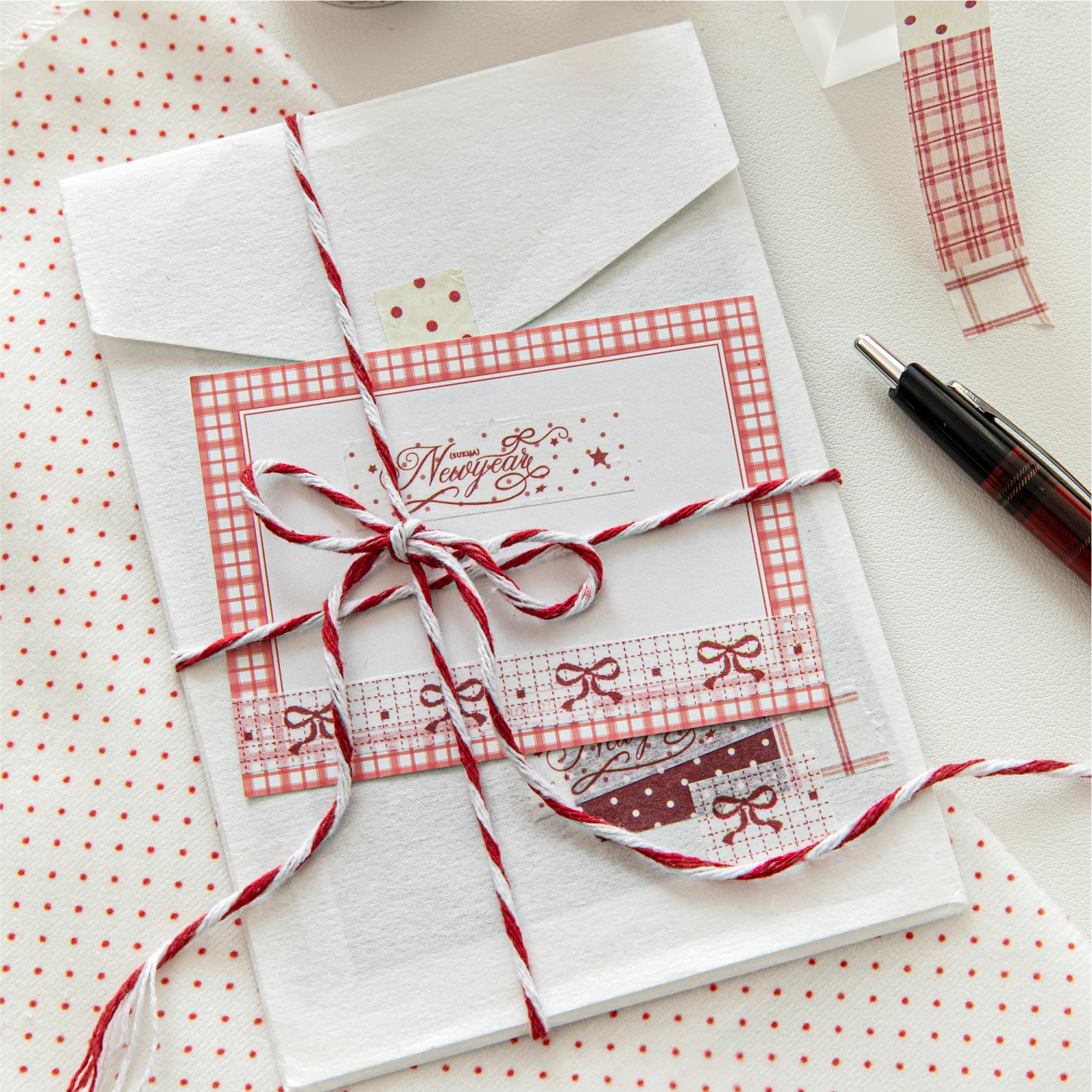 Crimson Prelude PET Glitter Sand Journal Decor Tape - Creative Stationery Collection