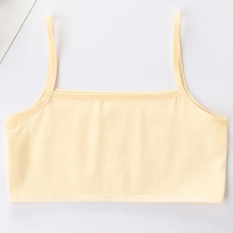 kids underwear 4pcs Baby Girls Solid Color Underwear Sport Wireless Small Training Puberty Bras Bra Undergarment Clothes