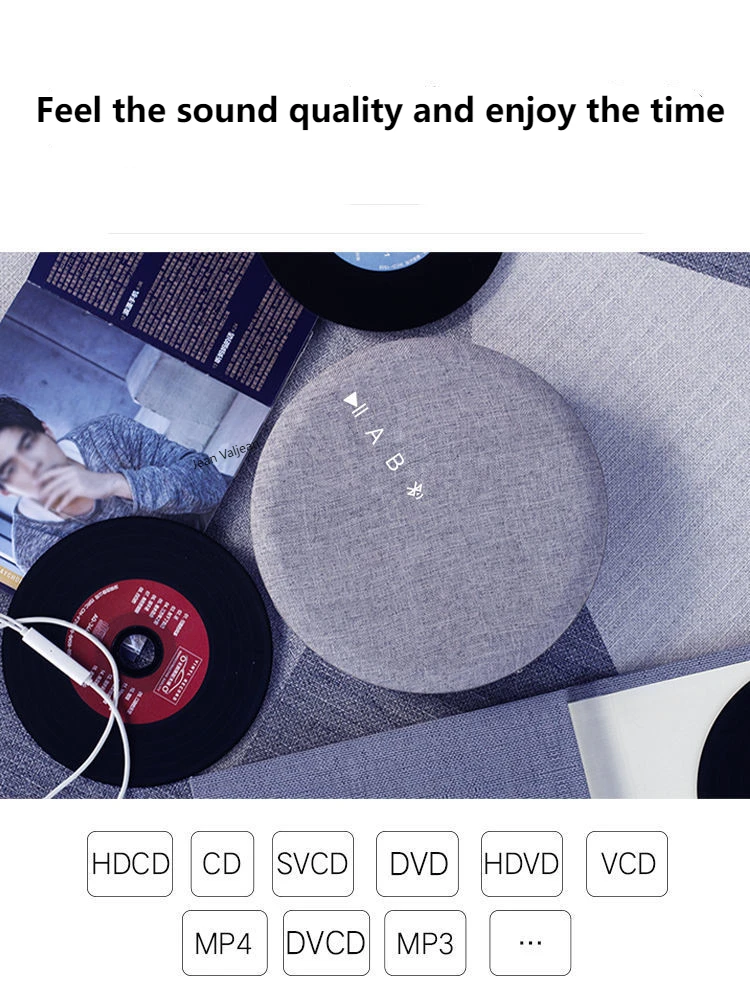 Portable Bluetooth CD Player with Speakers USB Remote Control