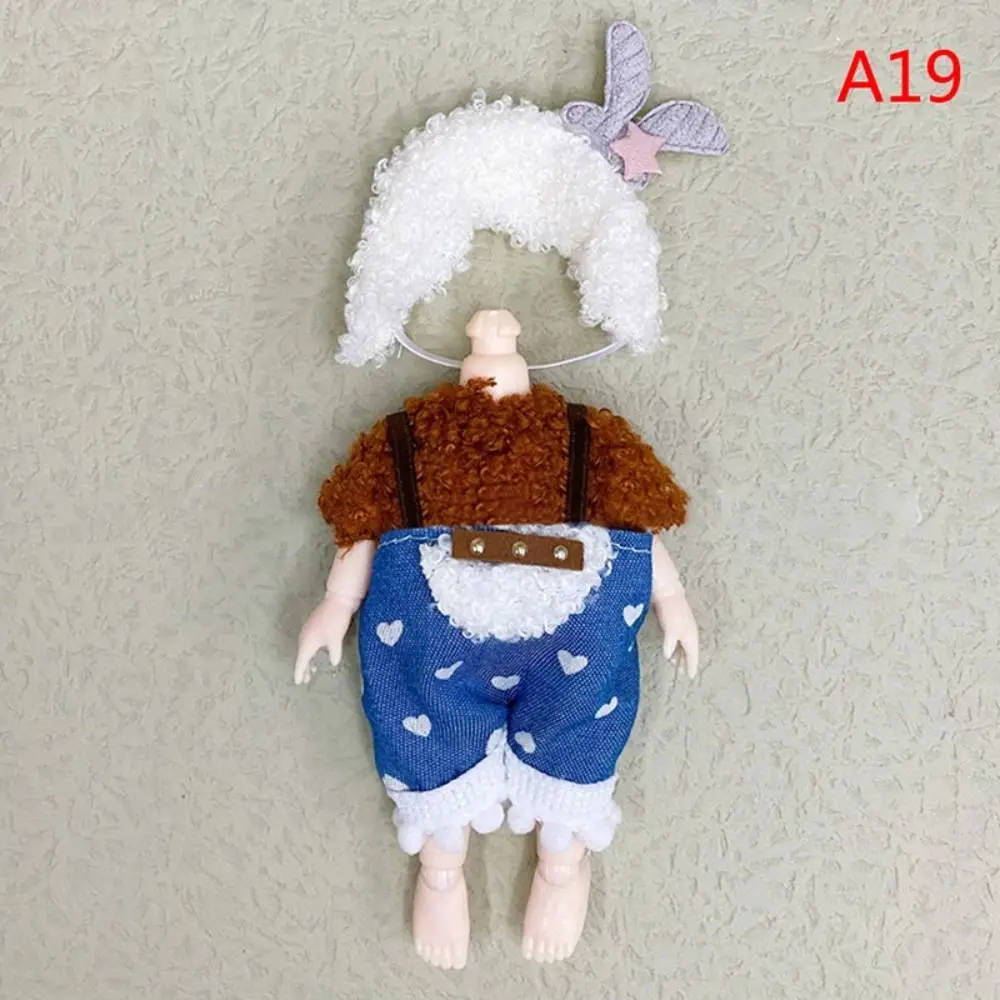 1set Fashion Bjd Doll Winter Dress Up Doll Clothes Set Suitable for 16-17cm Ob11 Dolls DIY Doll Accessories 6