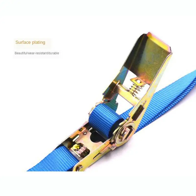 5m Tensioning Belts Adjustable Cargo Straps for Car Truck Boat Ratchet Tie-Down Belt for Luggage Bag Goods Bind Belts