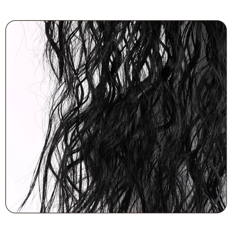 Generic Black Long Curly Heat-Resistant Synthetic Wig for Masquerade Events