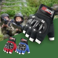 Kids Cycling Gloves Anti-Slip Protective Shell Boy Girls Hiking Gloves Student Camping Training Children's Mountain Bike Gloves 1