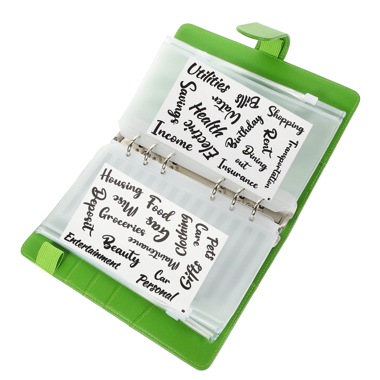 

1 Set of Budget Binders Zipper Cash Envelopes Budget Sheet And Stickers for Budgeting