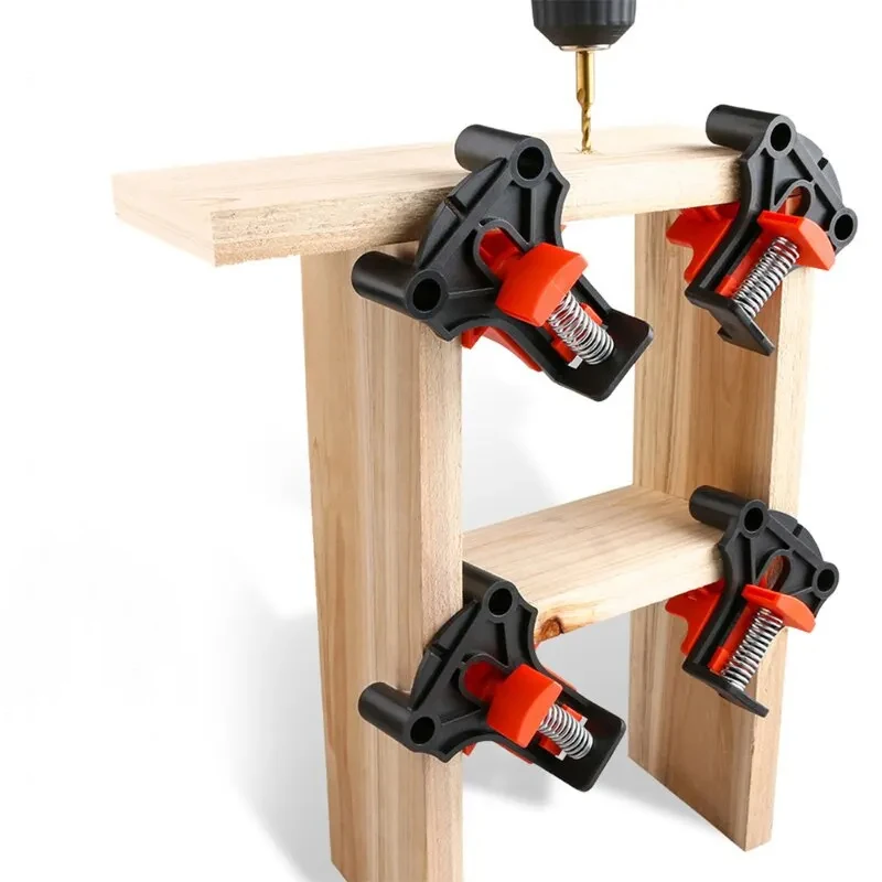 Woodworking Angle Clamp Tool Set 90 Degrees Fixer Photo Frame Picture Frame Clamp Home Tools Punching Installer Hand Tool woodworking clamps