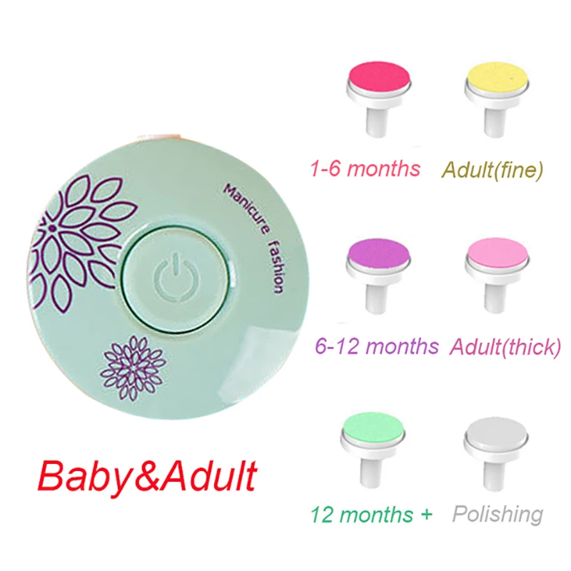 Electric Baby Nail Trimmer Baby Items Kid Nail Polisher Tool Care Kit Easy To Trim Nail File Newborn Baby Things Bebe Accessorie 2