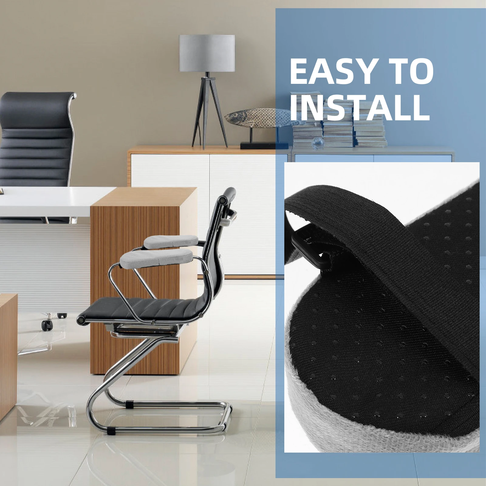 2pcs 게임용 팔 패드 팔걸이 쿠션 사무실 의자 팔꿈치 지지대 인체공학적 팔걸이 패드 게임 액세서리 사무용품