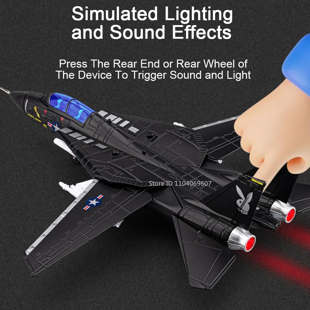 1:32 Alloy Model Fighter Jet with Sound and Light Features - Diecast Metal Aircraft with Movable Doors
