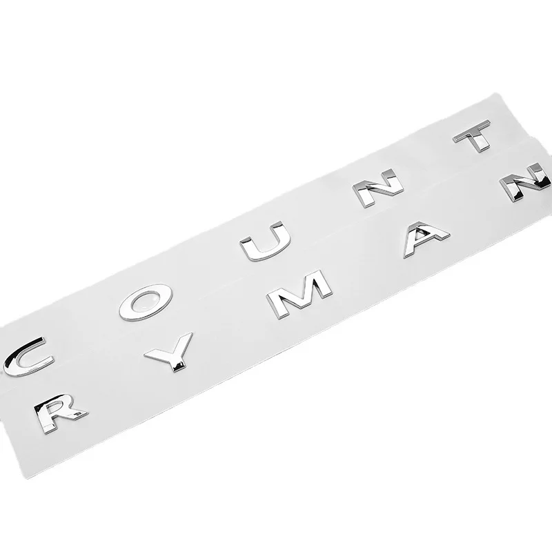 3D Abs Black Car Letters Countryman Logo Trunk Emblem Badge Decal Per Mini Cooper S R60 F60 Jcw Countryman Sticker Accessori