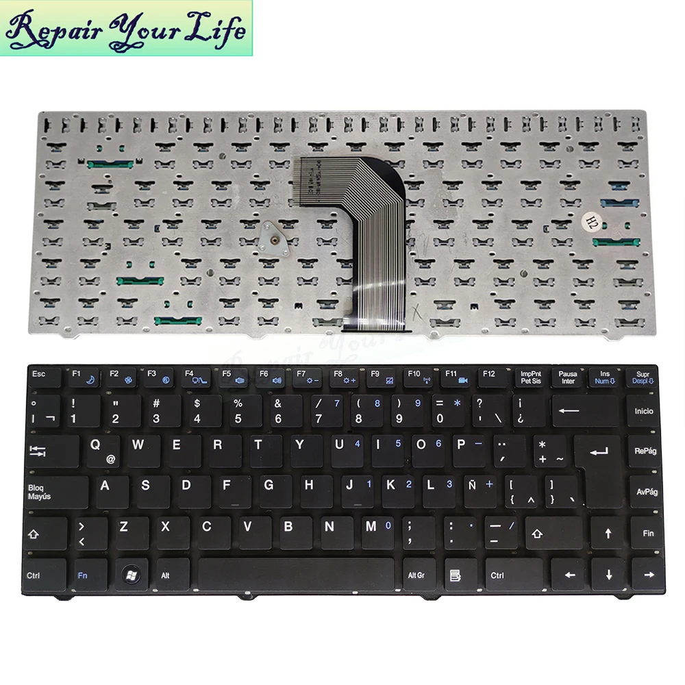 Pt-br Português Brasil Brasileiro la Latim Espanhol Teclado para Avançado Vit M2421 P1400 Exo Vb40 Mb40 Br45 Bgh A400 Exo Mb40