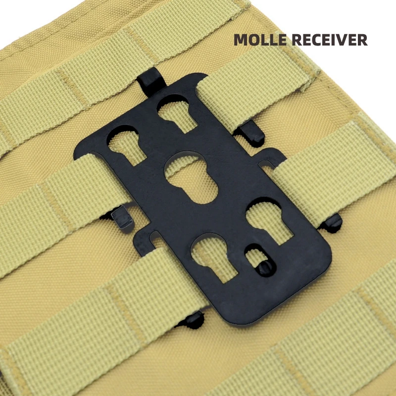 

Tactical MOLLE Receiver Attachment Modular System Belt Loop for Hunting Vest Duty Belt,Mag Pouch Connection Quick Mount Adapter