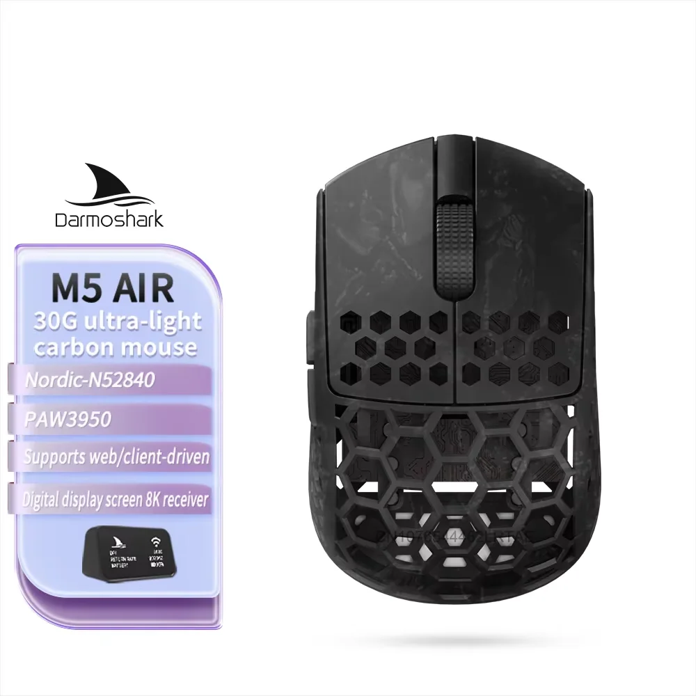 darmoshark m5 pro 4k 黒 New Darmoshark M5 PRO/M5 Air WirelesThree-mode Gaming Mouse
