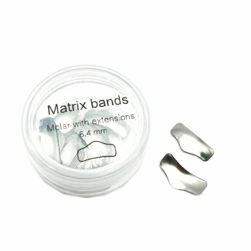 

50X Dental Metal Matrices Sectional Contoured Matrix Refill Soft band
