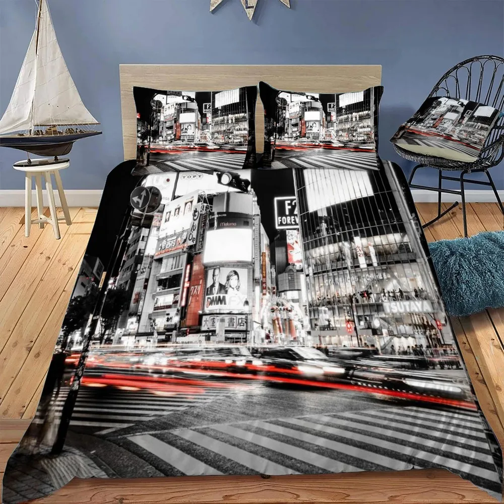 

Комплект постельного белья Shibuya Red Crazy, модный детский, односпальный, двуспальный, Королевский размер, простыня, пододеяльник, наволочка, кровать, домашний текстиль