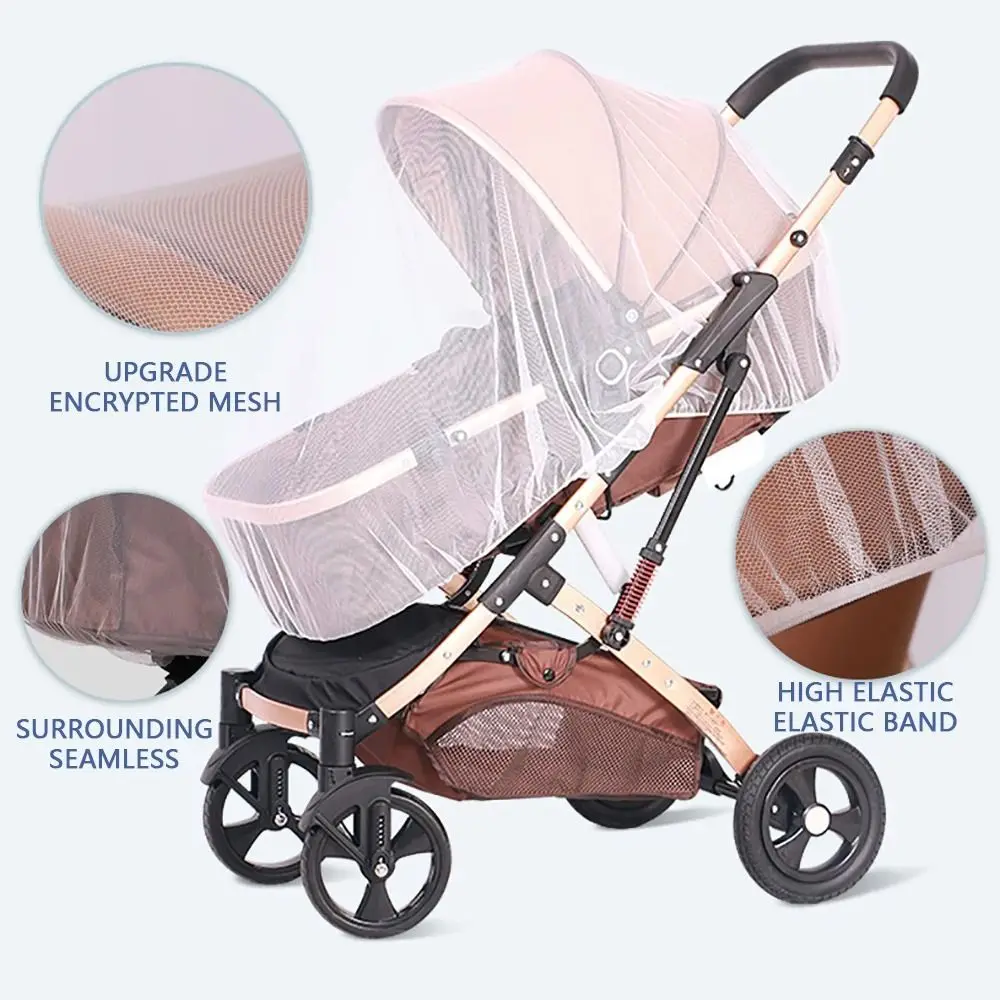 New Breathable Pushchair Mosquito Net Folding Lightweight Mosquito Net Insect Shield Net Mesh Summer