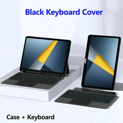 Detachable Touchpad Keyboard Cover with Pen Slot for English - Russian (Black)