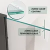 Corner Sliding Shower Enclosure 36" x 36" x 76", Clear Tempered Glass 1/4", Double Sliding Shower, Corner Shower Door 2